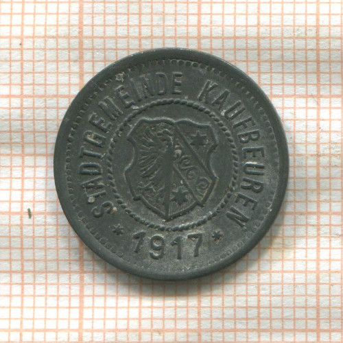 Нотгельд. 10 пфеннигов. Германия. Кауфбойрен