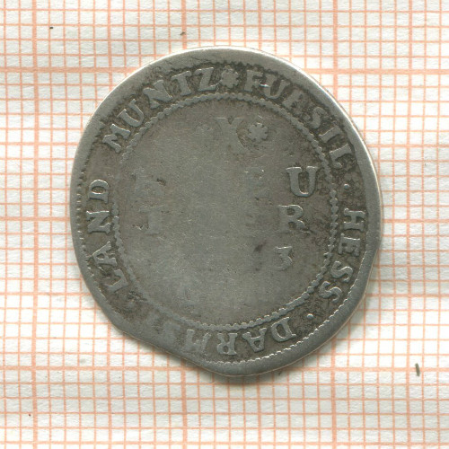 10 крейцеров. Гессен (деформация) 1733г