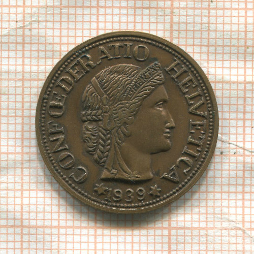 Жетон. Швейцария 1939г