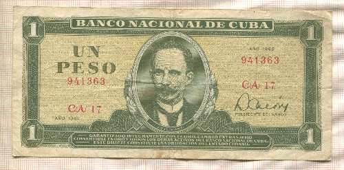 1 песо. Куба 1982г