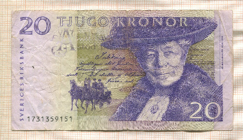 20 крон. Швеция