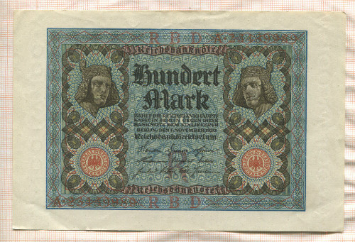 100 марок. Германия 1920г