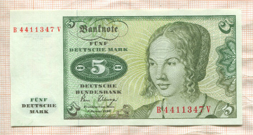 5 марок. Германия 1980г