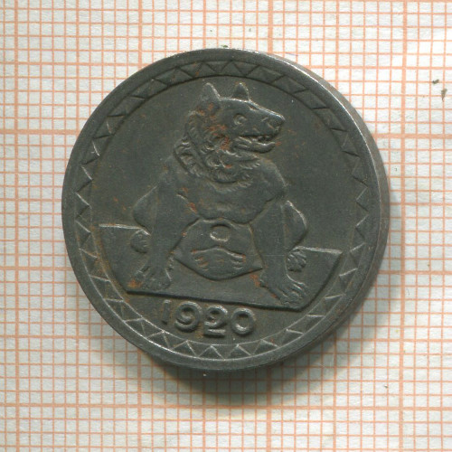 Нотгельд. 25 пфеннигов. Германия. Ахен