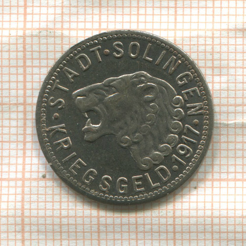 Нотгельд. 50 пфеннигов. Германия. Золинген