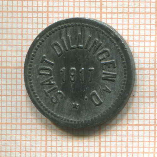 Нотгельд. 10 пфеннигов. Германия. Диллинген