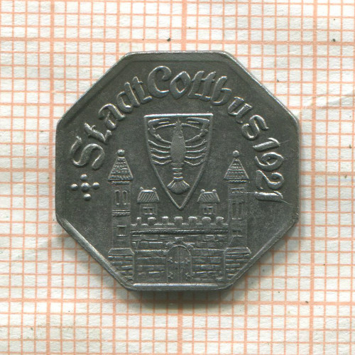 Нотгельд. 5 пфеннигов. Германия. Котбус