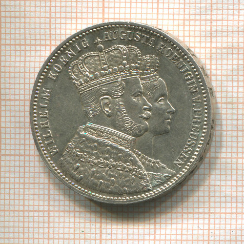 1 талер. Пруссия 1861г