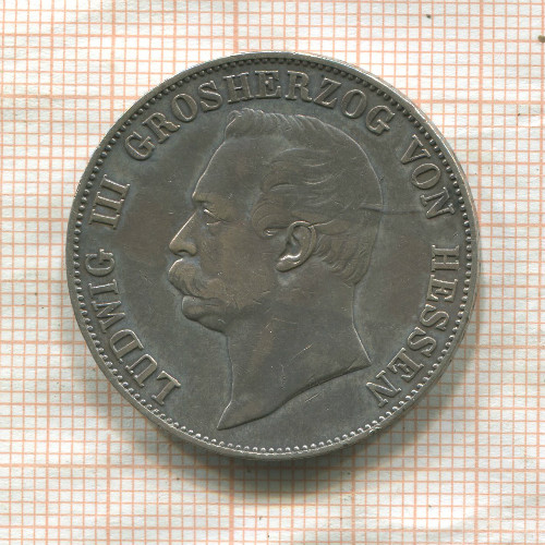 1 талер. Гессен 1866г