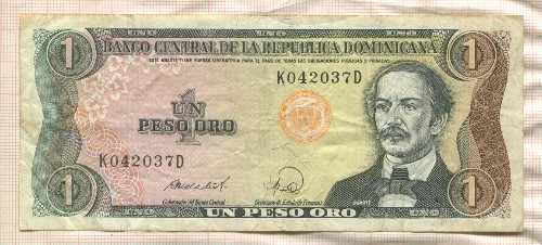 1 песо. Доминикана