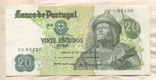 20 эскудо. Португалия 1971г