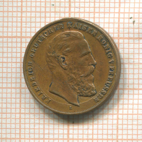 Жетон. Фридрих - Кайзер и король Пруссии. Германия