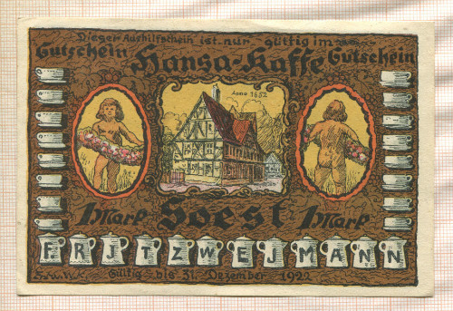 1 марка. Германия 1922г