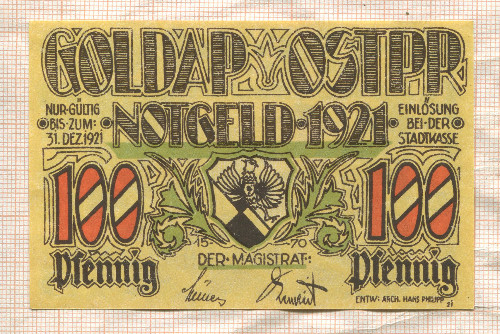 1 марка. Германия 1921г