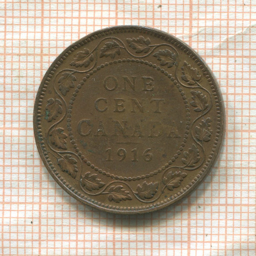 1 цент. Канада 1916г