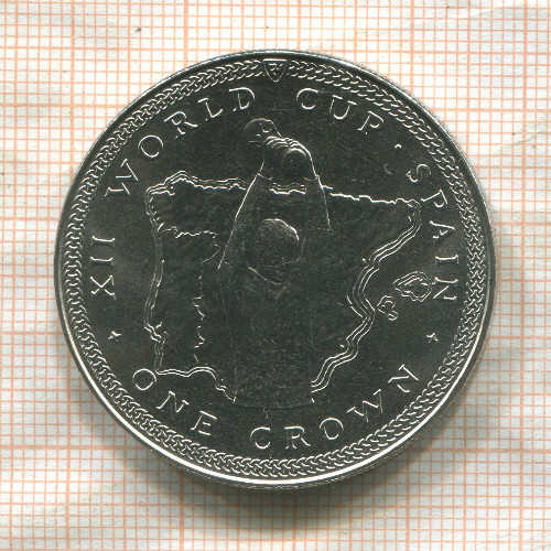 1 крона. Остров Мэн 1982г