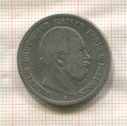 2 марки. Пруссия 1877г