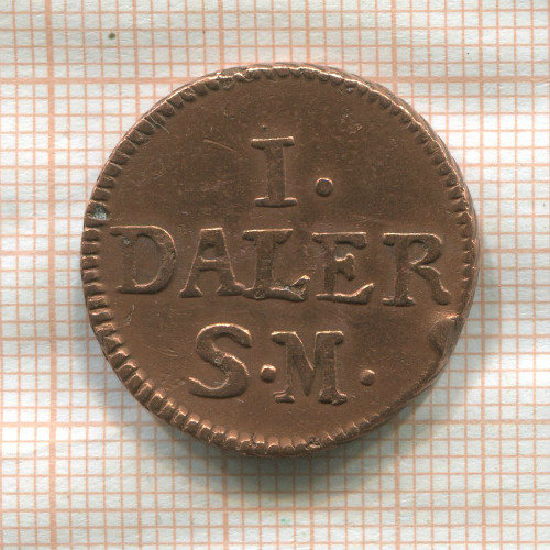 1 далер. Швеция 1716г