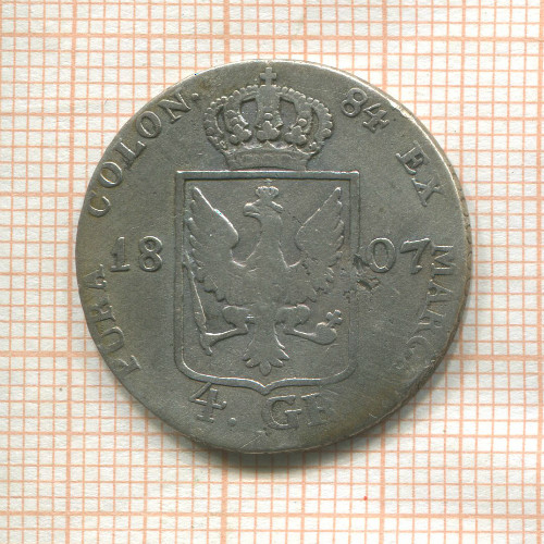 4 гроша. Пруссия 1807г