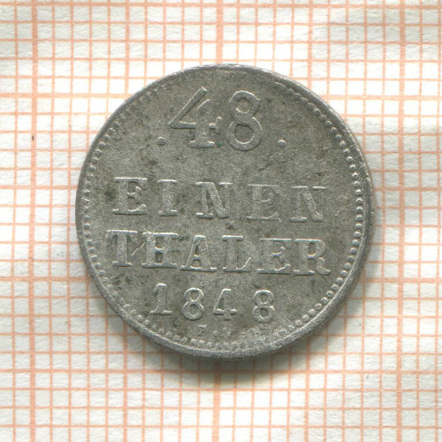 1/48 талера. Мекленбург-Шверин 1848г