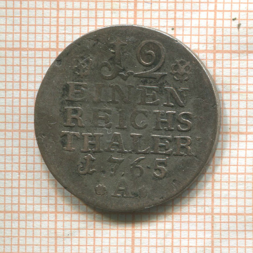 1/12 талера. Пруссия 1765г