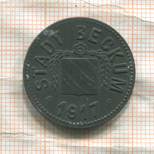 Нотгельд. 50 пфеннигов. Германия. Беккум