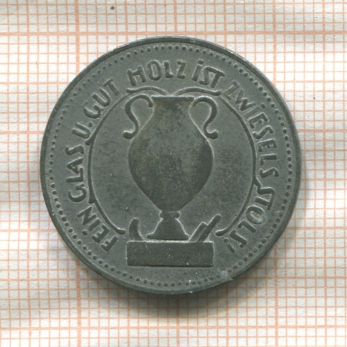 Нотгельд. 25 пфеннигов. Германия. Цвизель