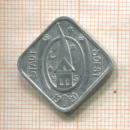 Нотгельд. 10 пфеннигов. Германия. Зост