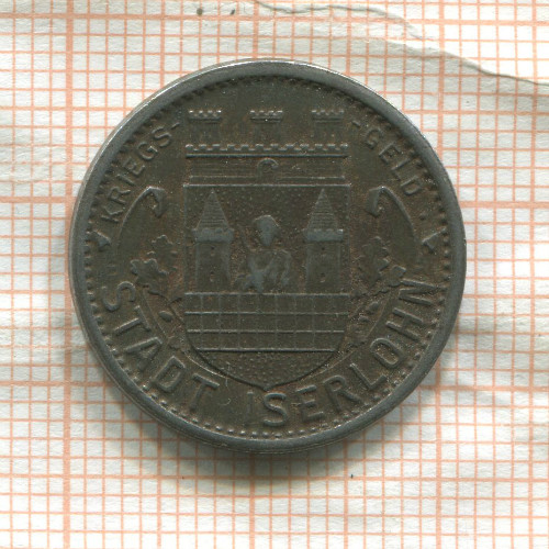 Нотгельд. 10 пфеннигов. Германия. Изерлон