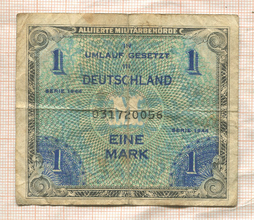 1 марка. Германия 1944г
