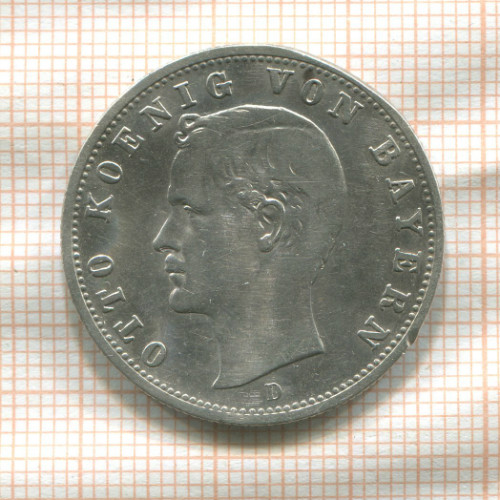 2 марки. Бавария 1906г