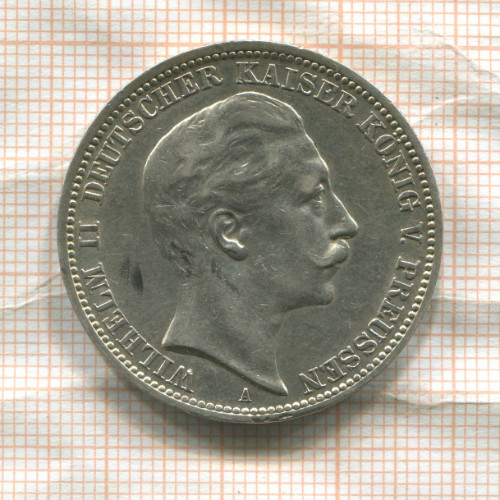 3 марки. Пруссия 1909г