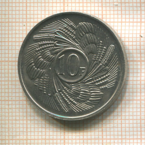 10 франков. Бурунди. F.A.O. 1968г