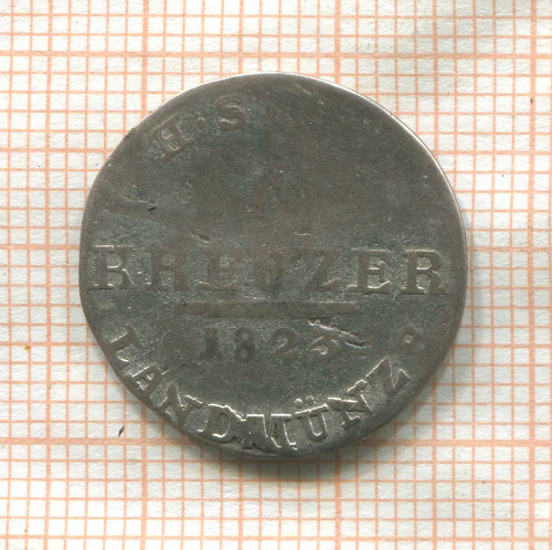 6 крейцеров. Саксен-Хильдбургхаузен 1823г