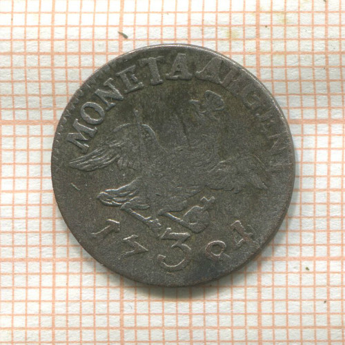 3 гроша. Пруссия 1784г