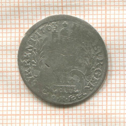 2 шиллинга. Гамбург 1763г