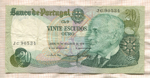 20 эскудо. Португалия 1978г