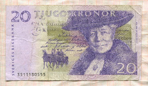 20 крон. Швеция