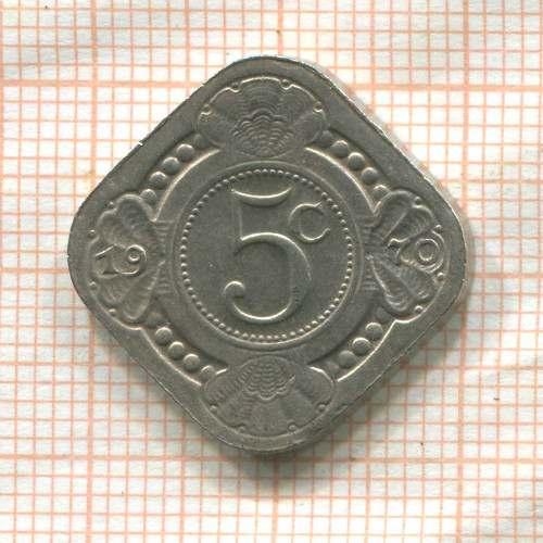 5 центов. Нидерландские Антильские острова 1970г