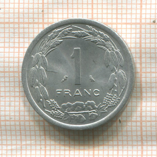 1 франк. Центральная Африка 1974г