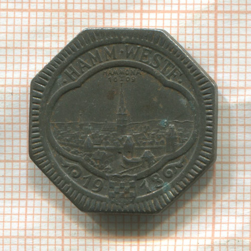 Нотгельд. 50 пфеннигов. Германия. Хамм