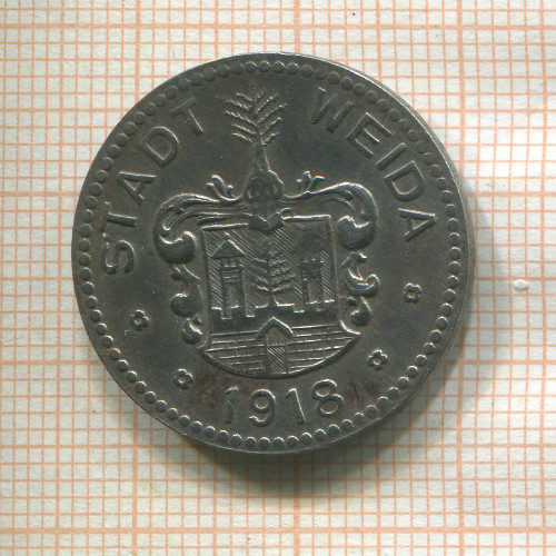 Нотгельд. 50 пфеннигов. Германия. Вайда