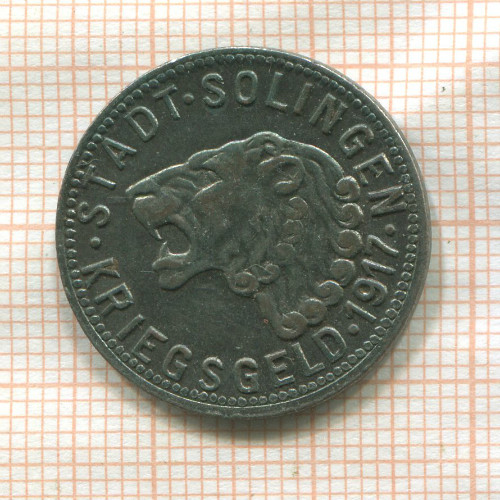 Нотгельд. 50 пфеннигов. Германия. Золинген