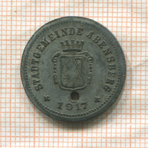 Нотгельд. 10 пфеннигов. Германия. Абенсберг