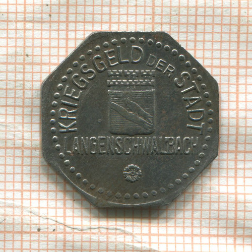 Нотгельд. 10 пфеннигов. Германия. Лангеншвальбах (Бад-Швальбах)