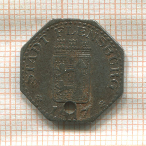 Нотгельд. 5 пфеннигов. Германия. Фленсбург