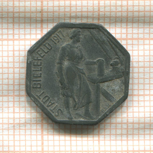 Нотгельд. 5 пфеннигов. Германия. Эльберфельд