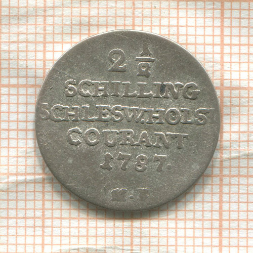 2 1/2 шиллинга. Шлезвиг-Гольштейн 1787г