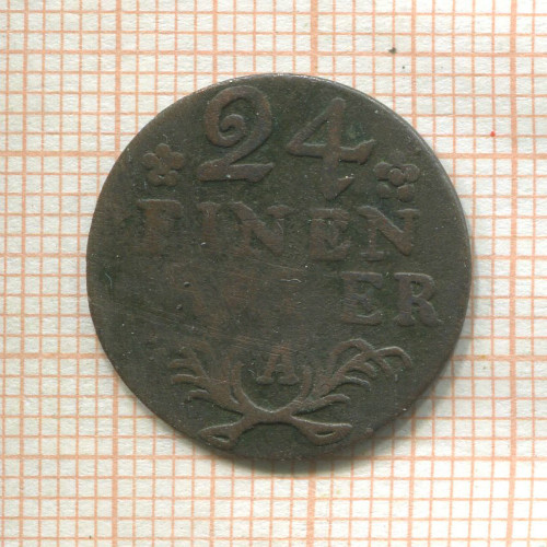 1/24 талера. Пруссия 1782г