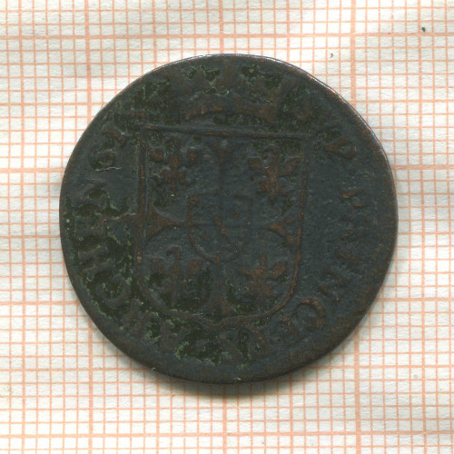 2 лиарда. Франция Невер-Ретель. Карл I Гонзага 1610г